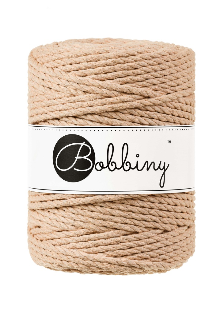 Corde Macramé Torsadé 5mm Bobbiny - Couleur Biscuit