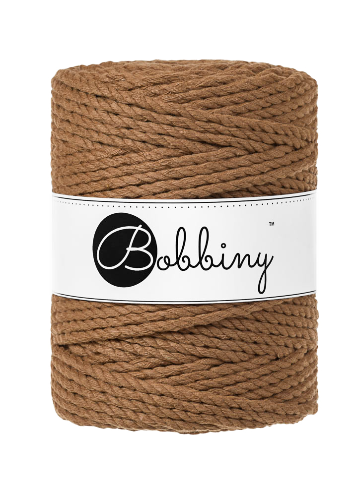 Corde Macramé Torsadé 5mm Bobbiny - Couleur Caramel