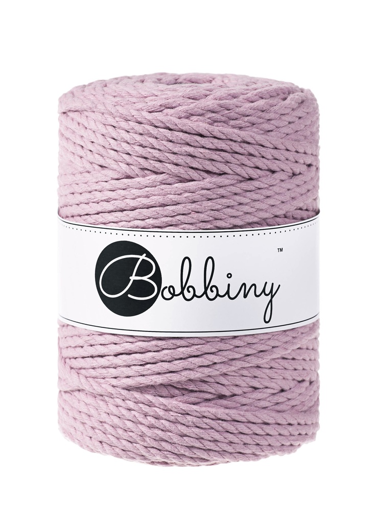 Corde Macramé Torsadé 5mm Bobbiny - Couleur Dusty Pink