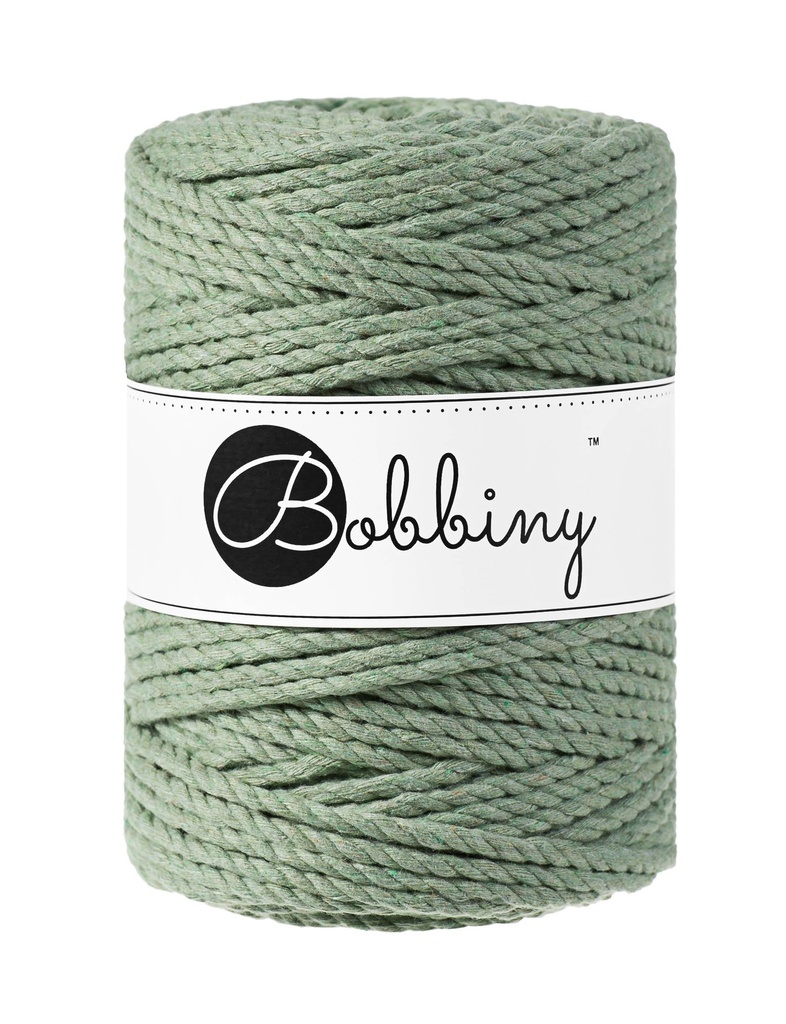 Corde Macramé Torsadé 5mm Bobbiny - Couleur Eucalyptus Green