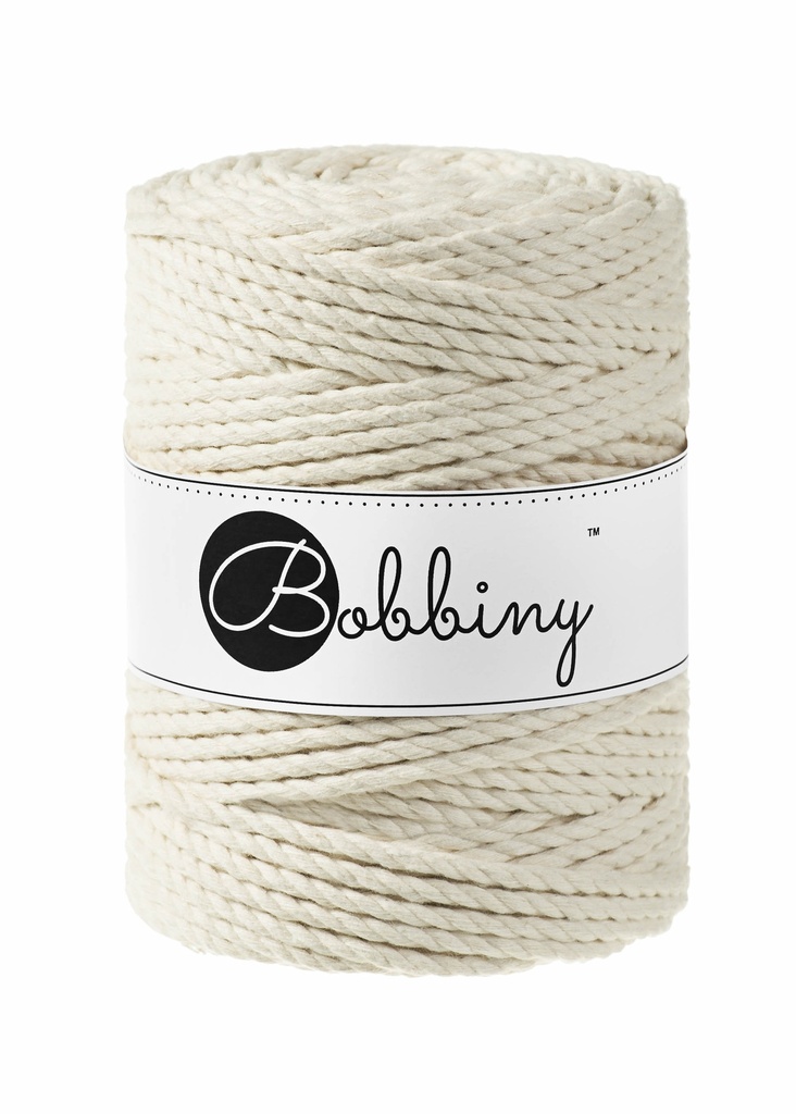 Corde Macramé Torsadé 5mm Bobbiny - Couleur Natural
