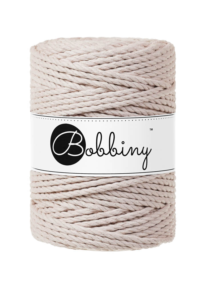Corde Macramé Torsadé 5mm Bobbiny - Couleur Nude