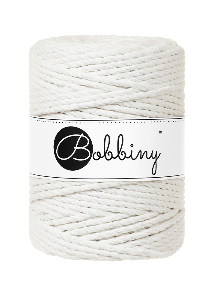 Corde Macramé Torsadé 5mm Bobbiny - Couleur Off White