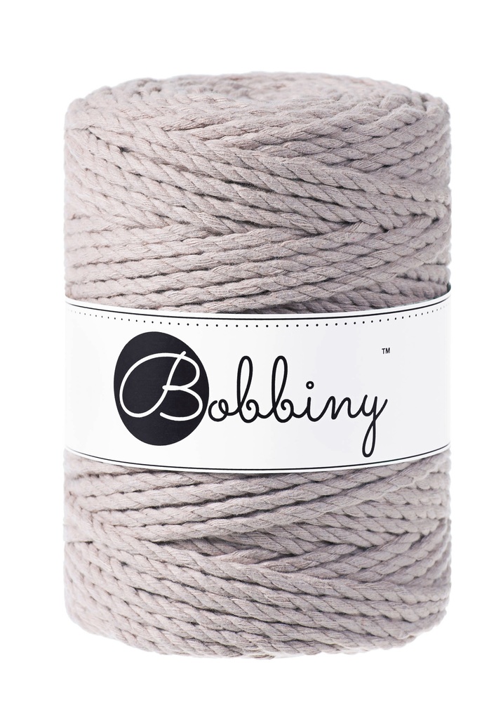 Corde Macramé Torsadé 5mm Bobbiny - Couleur Pearl