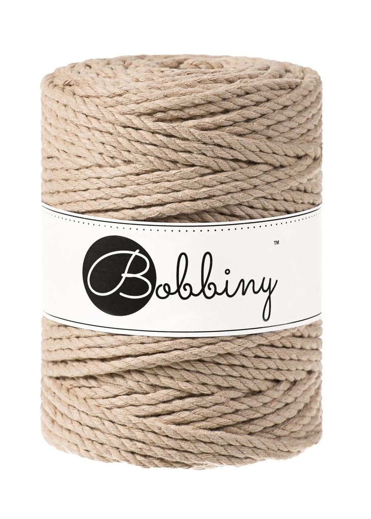Corde Macramé Torsadé 5mm Bobbiny - Couleur Sand