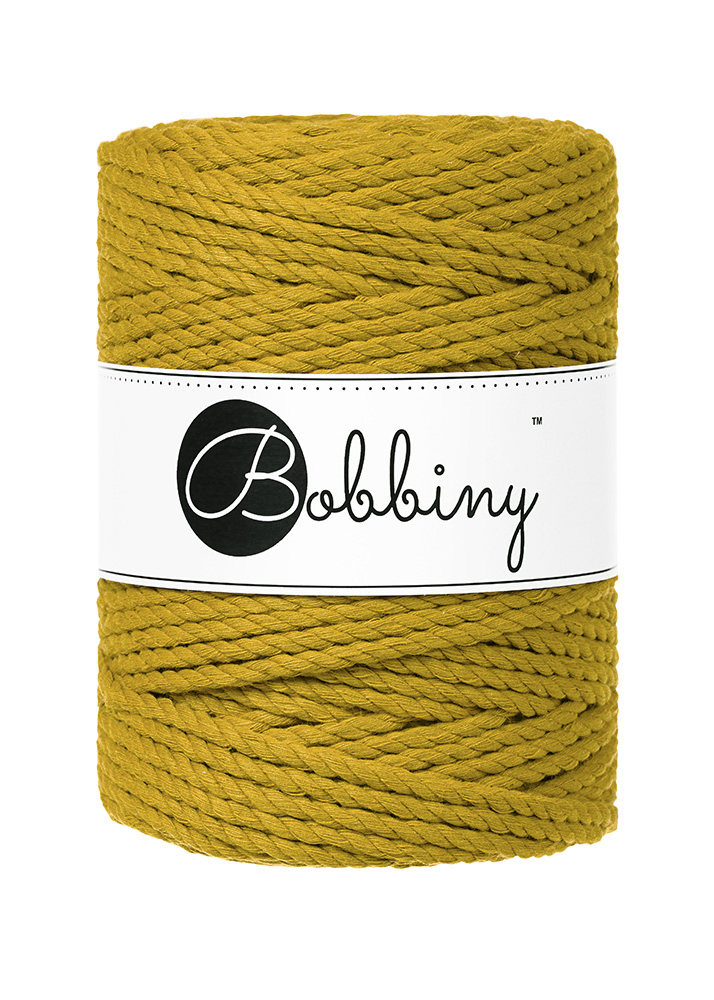 Corde Macramé Torsadé 5mm Bobbiny - Couleur Spicy Yellow