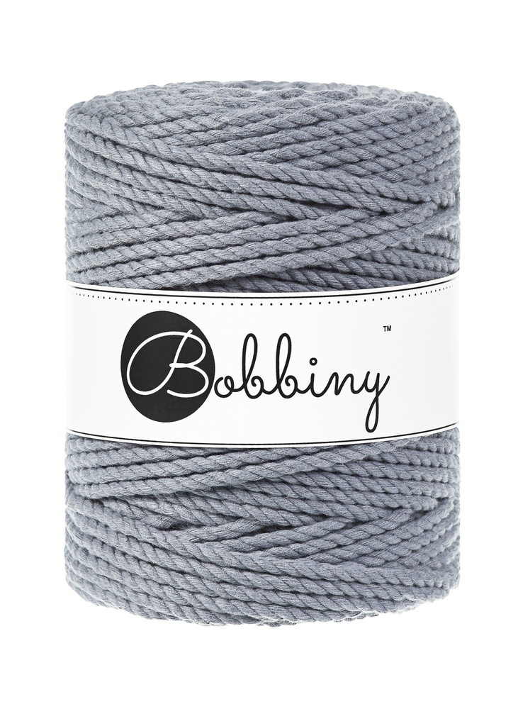 Corde Macramé Torsadé 5mm Bobbiny - Couleur Steel