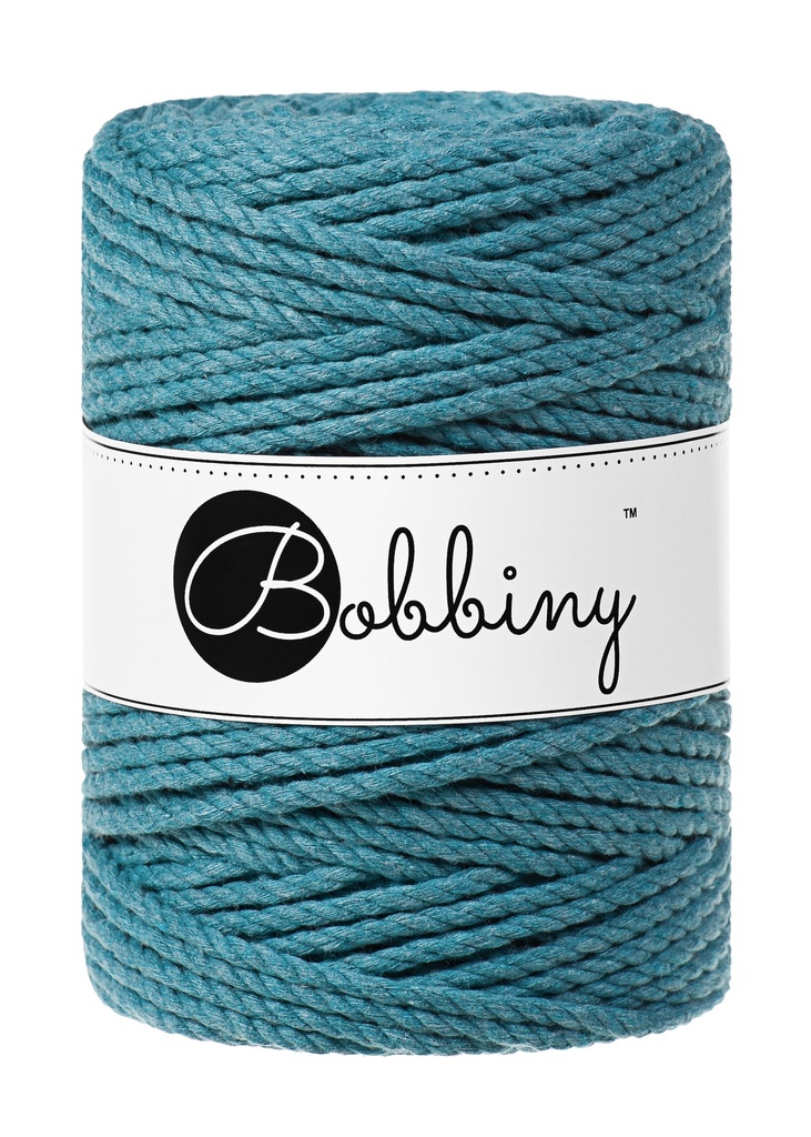 Corde Macramé Torsadé 5mm Bobbiny - Couleur Teal