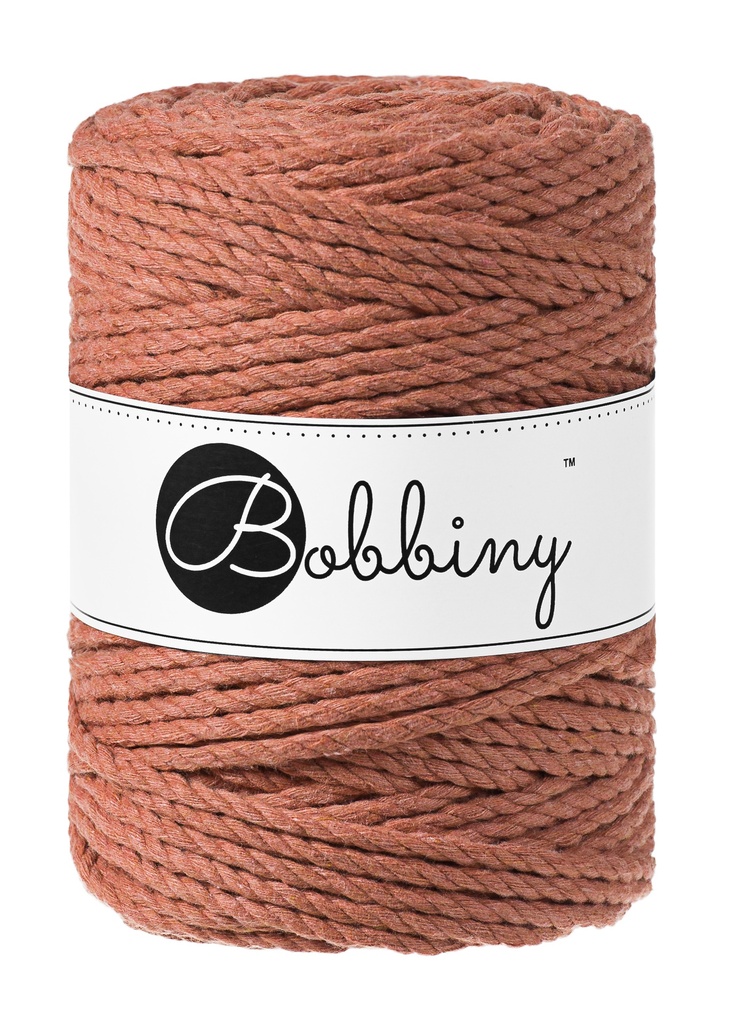 Corde Macramé Torsadé 5mm Bobbiny - Couleur Terracotta