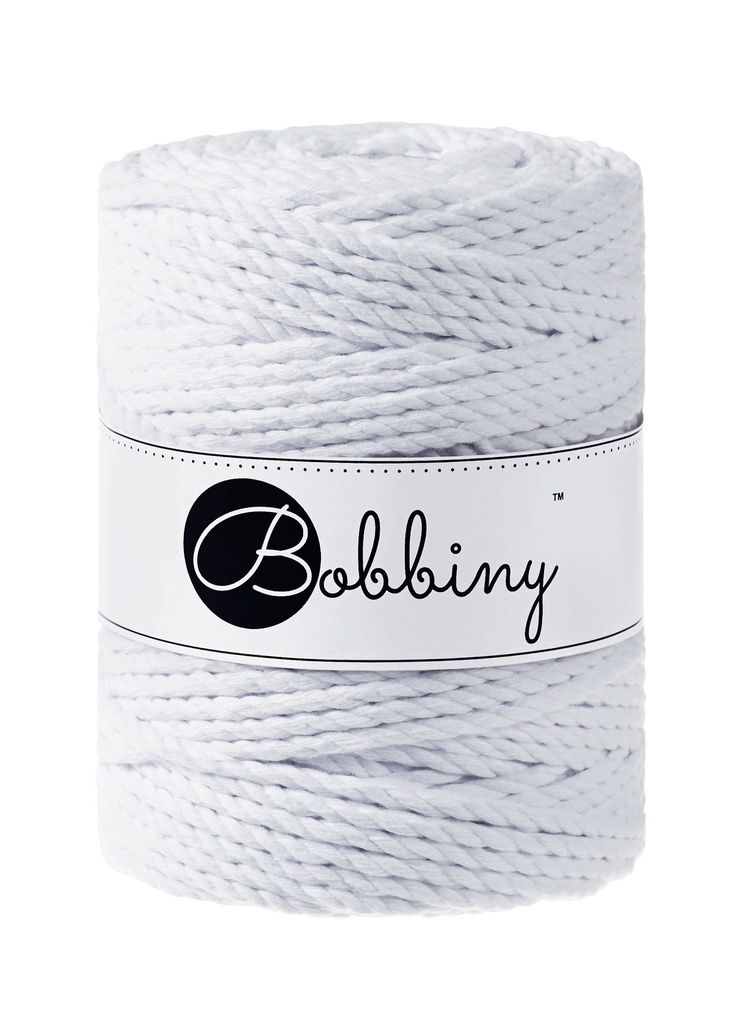 Corde Macramé Torsadé 5mm Bobbiny - Couleur White
