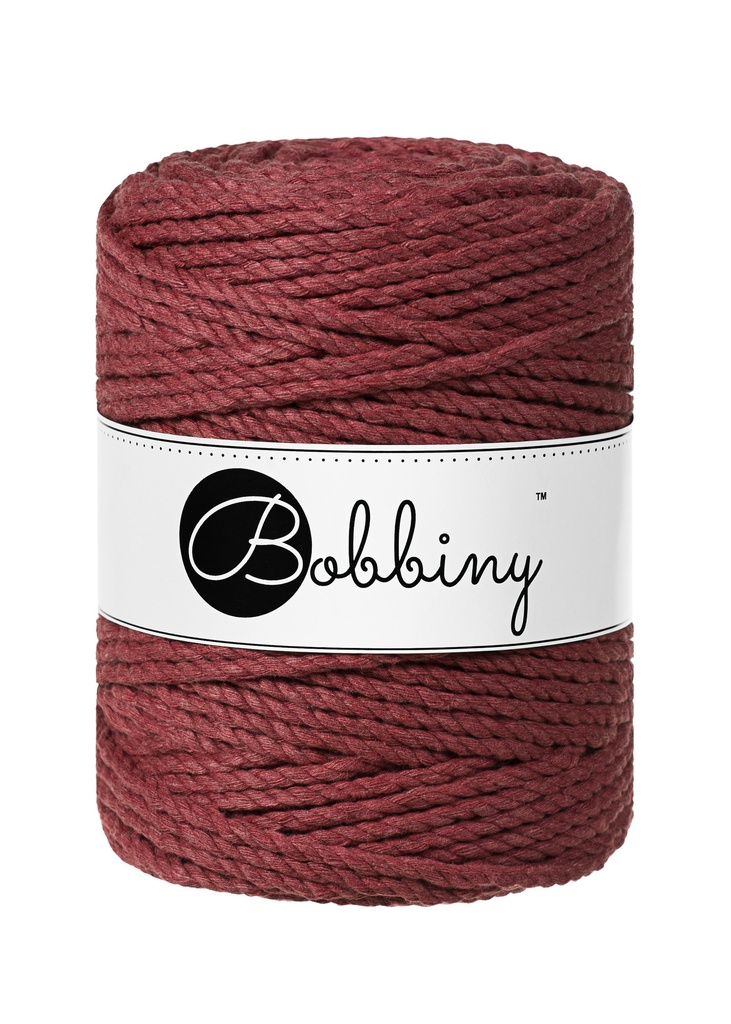 Corde Macramé Torsadé 5mm Bobbiny - Couleur Wild Rose
