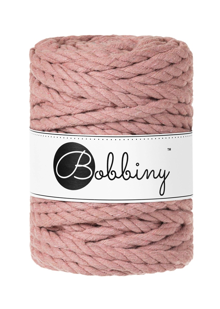 Corde Macramé Torsadé 9mm Bobbiny - Couleur Blush