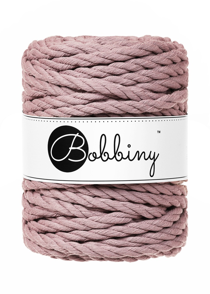 Corde Macramé Torsadé 9mm Bobbiny - Couleur Mauve