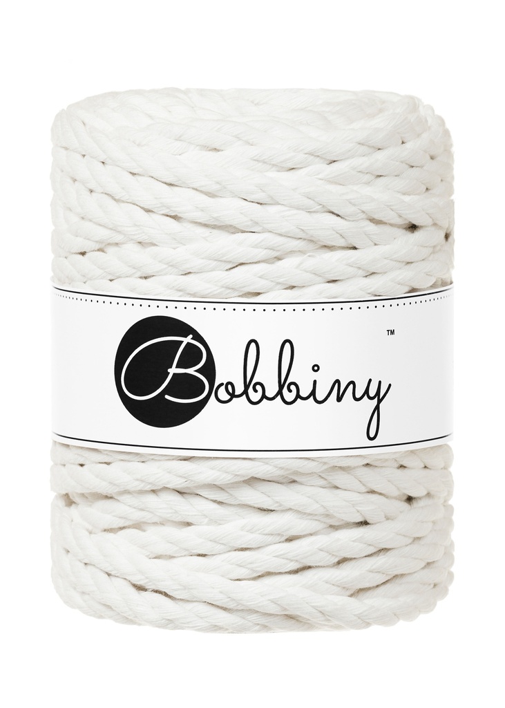 Corde Macramé Torsadé 9mm Bobbiny - Couleur Off White