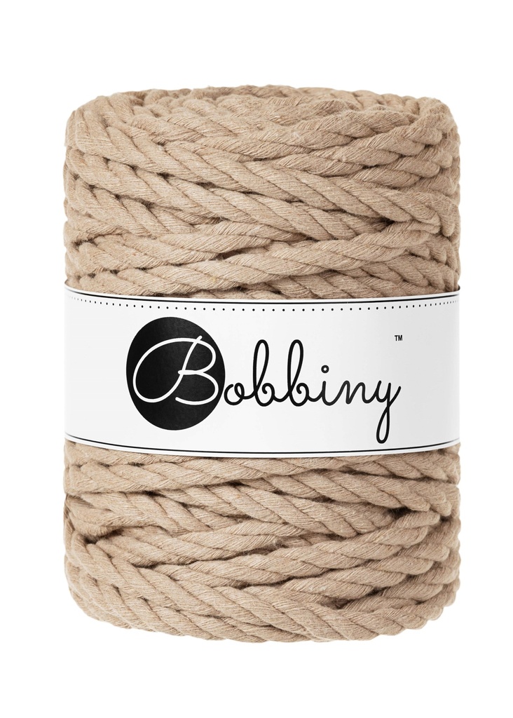 Corde Macramé Torsadé 9mm Bobbiny - Couleur Sand