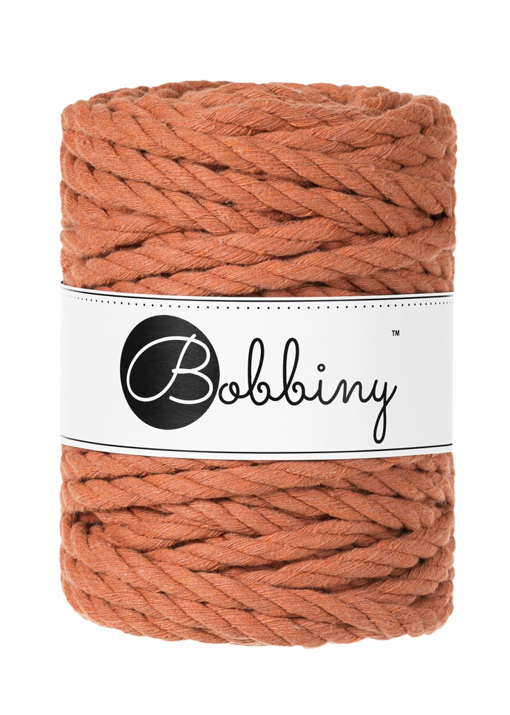 Corde Macramé Torsadé 9mm Bobbiny - Couleur Terracotta