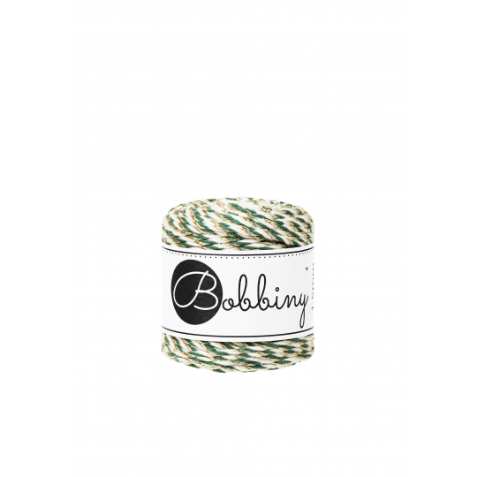 Corde Macramé Torsadé 1,5mm Bobbiny - Couleur Holiday Green