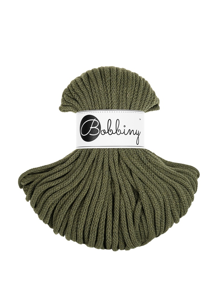 Corde Macramé Tressé 5mm Bobbiny - Couleur Avocado