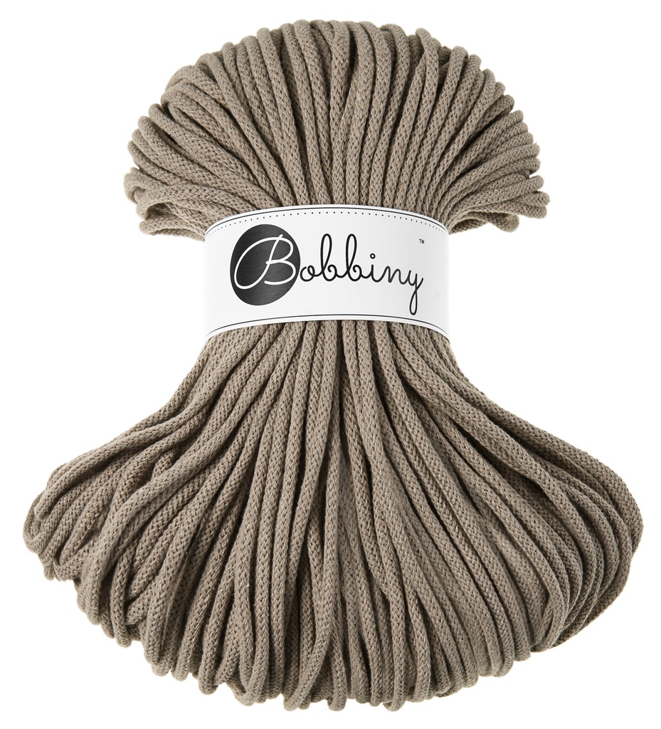 Corde Macramé Tressé 5mm Bobbiny - Couleur Coffee