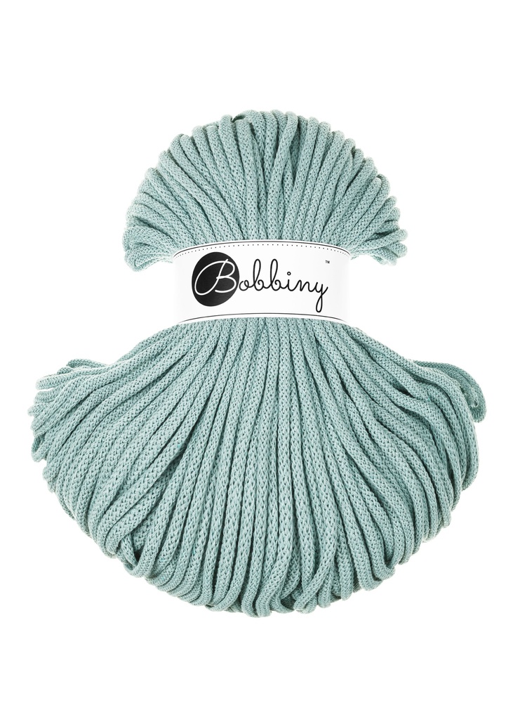 Corde Macramé Tressé 5mm Bobbiny - Couleur Duck Egg Blue