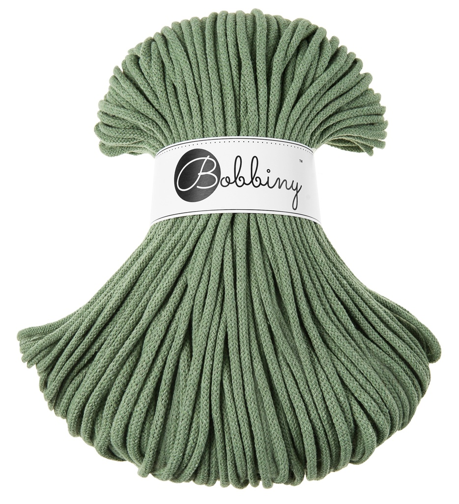 Corde Macramé Tressé 5mm Bobbiny - Couleur Eucalyptus Green