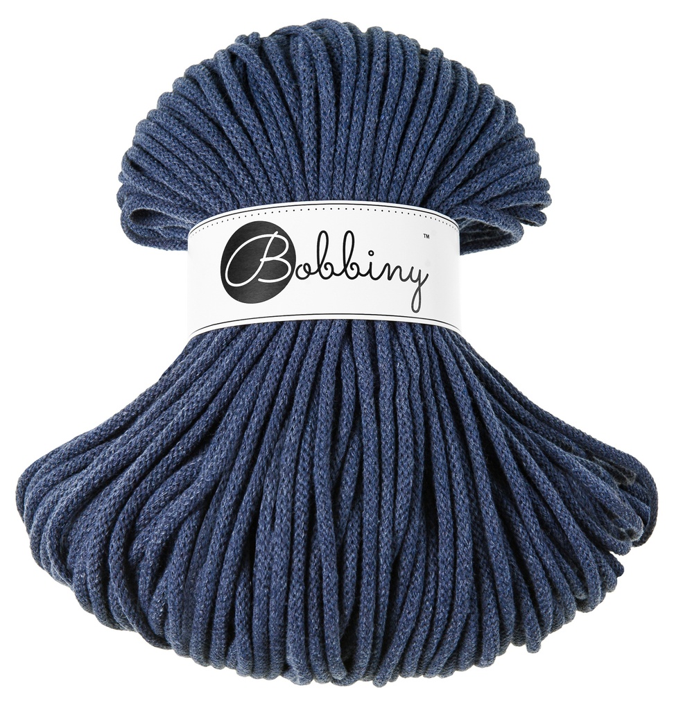 Corde Macramé Tressé 5mm Bobbiny - Couleur Jeans