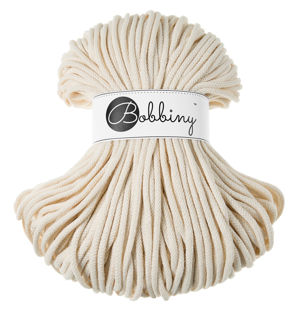 Corde Macramé Tressé 5mm Bobbiny - Couleur Natural