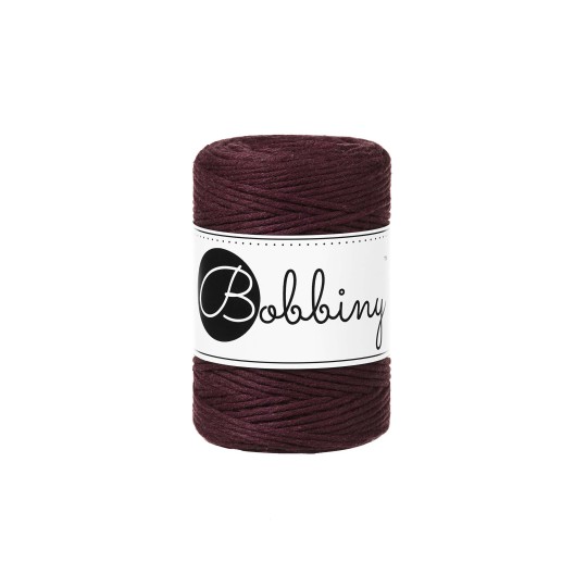 Corde Macramé Peigné 1,5mm Bobbiny - Couleur Burgundy