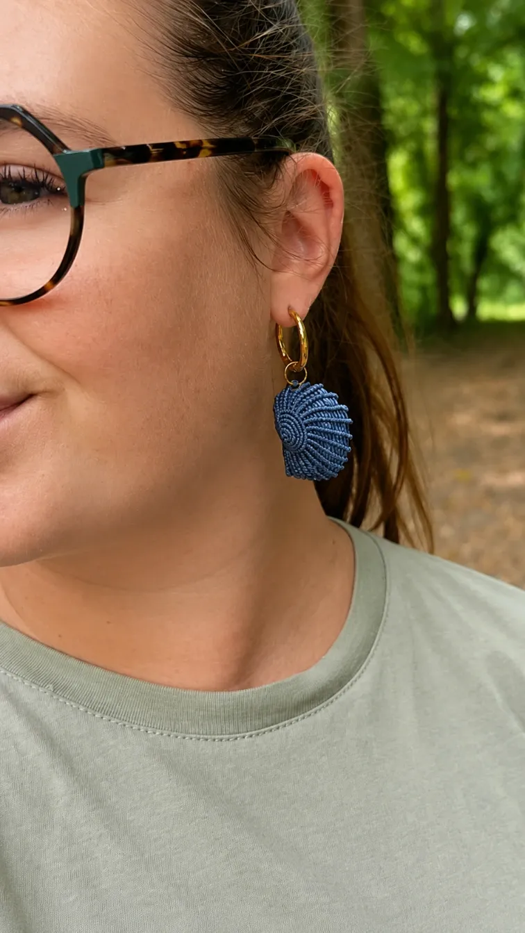 Boucle d'oreille Néréa (Améthyste)