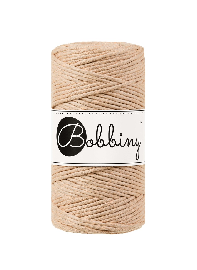 Corde Macramé Peigné 3mm Bobbiny - Couleur Biscuit