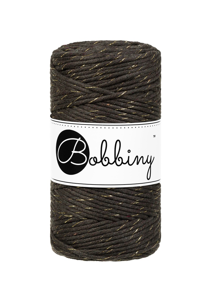 Corde Macramé Peigné 3mm Bobbiny - Couleur Golden Expresso