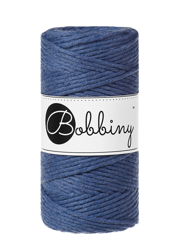 Corde Macramé Peigné 3mm Bobbiny - Couleur Jeans