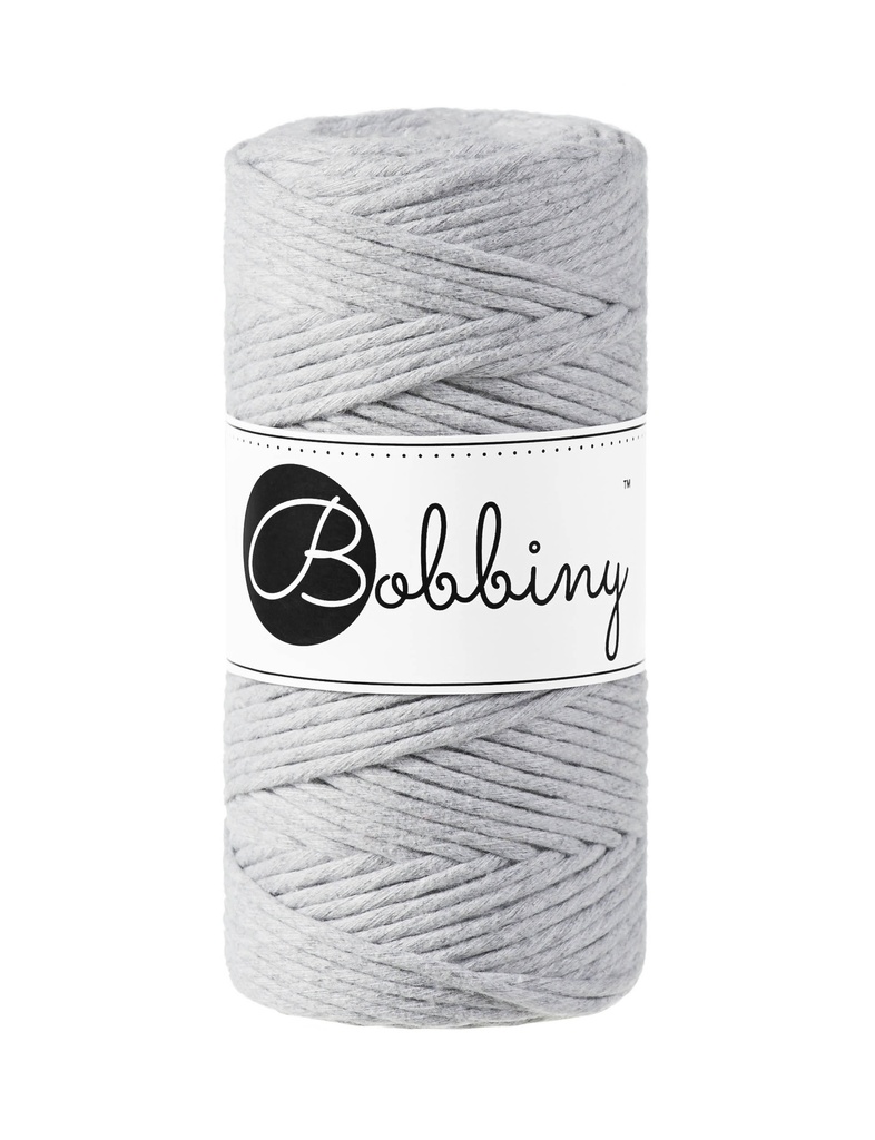 Corde Macramé Peigné 3mm Bobbiny - Couleur Light Grey