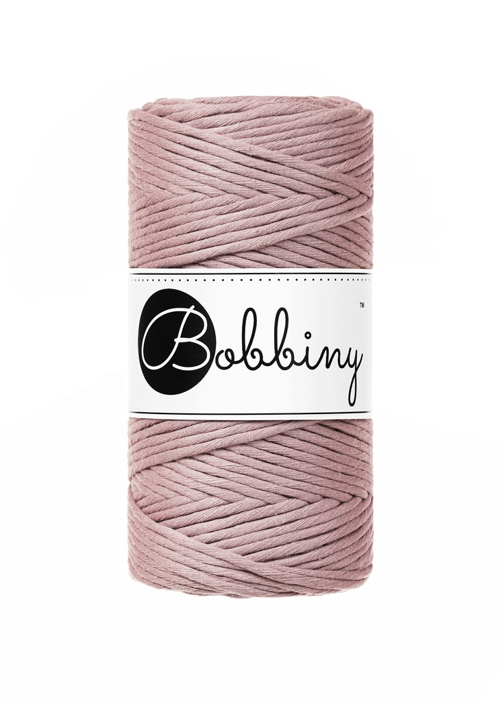 Corde Macramé Peigné 3mm Bobbiny - Couleur Mauve