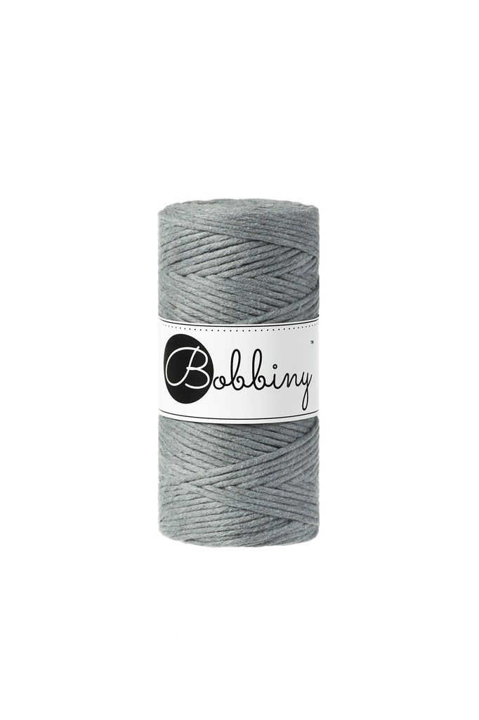 Corde Macramé Peigné 3mm Bobbiny - Couleur Steel