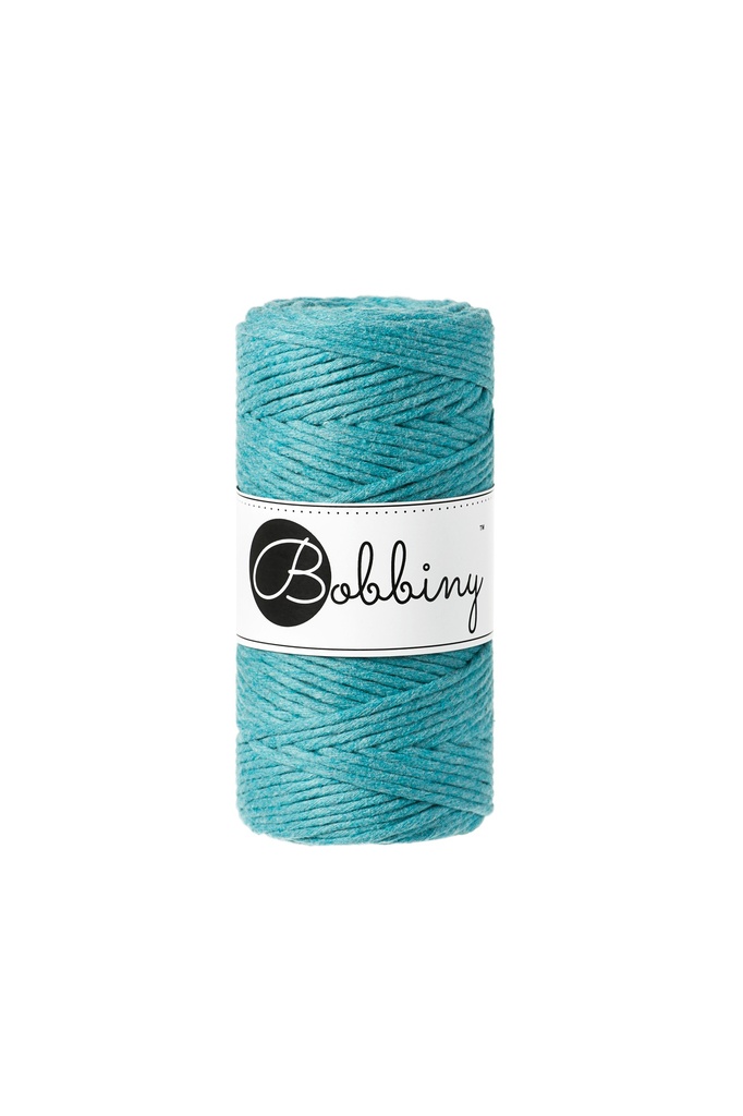 Corde Macramé Peigné 3mm Bobbiny - Couleur Teal