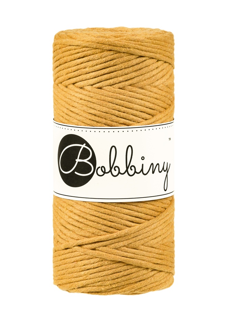 Corde Macramé Peigné 3mm Bobbiny - Couleur Mustard