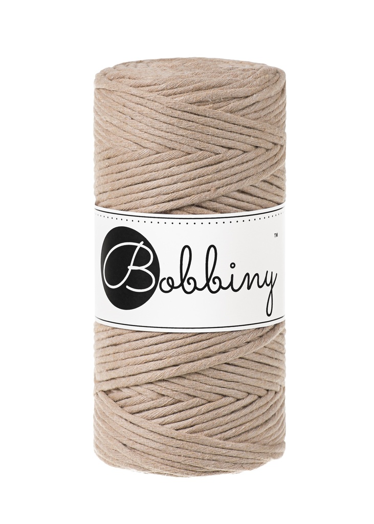 Corde Macramé Peigné 3mm Bobbiny - Couleur Sand