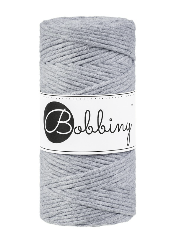 Corde Macramé Peigné 3mm Bobbiny - Couleur Silver