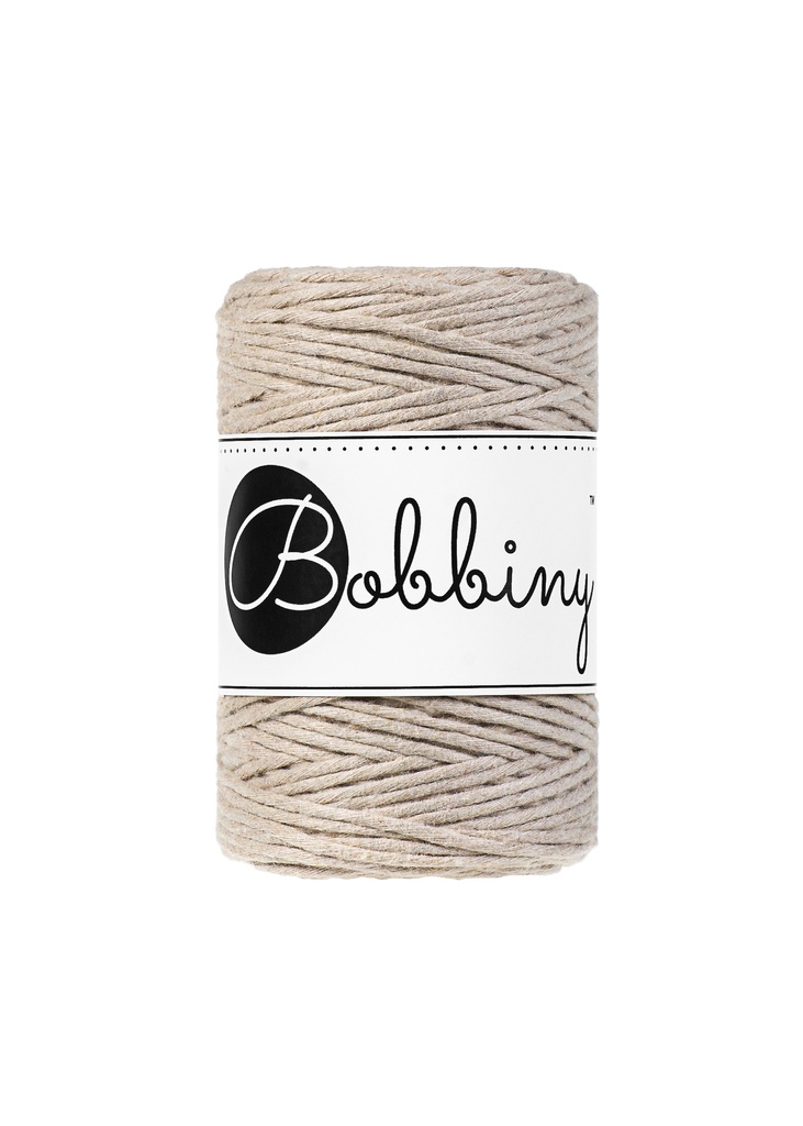 Corde Macramé Peigné 1,5mm Bobbiny - Couleur Beige