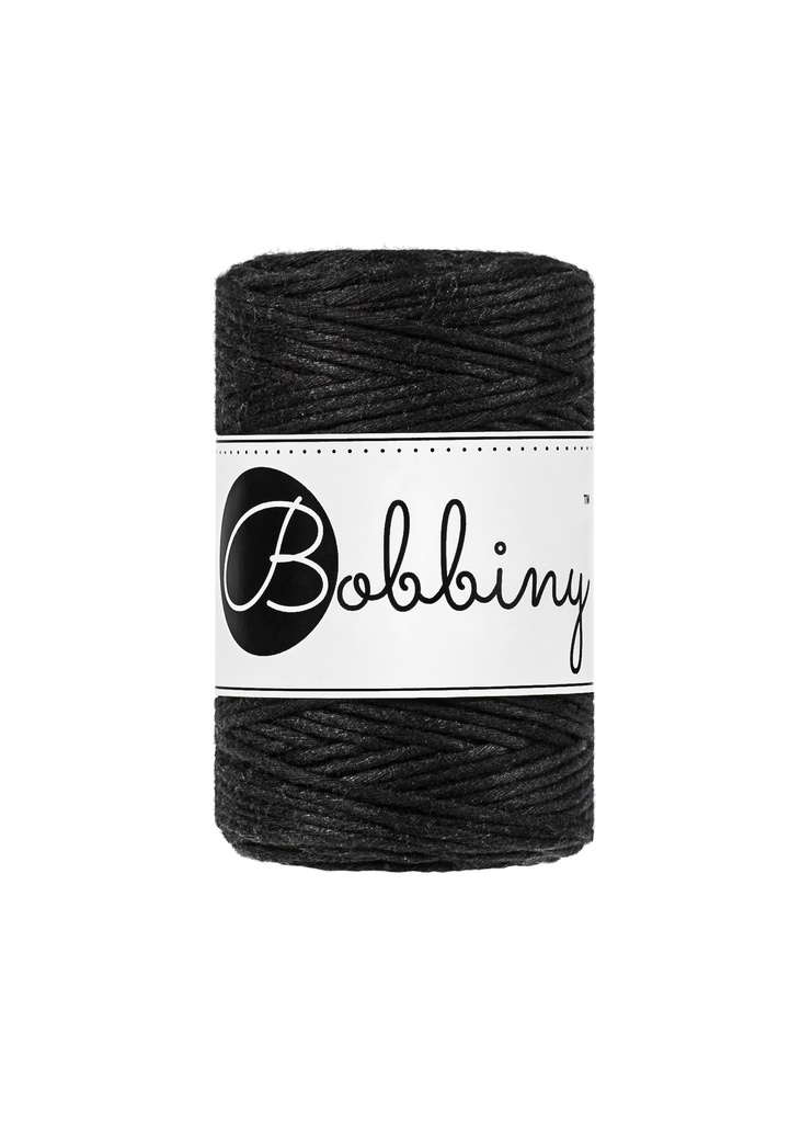 Corde Macramé Peigné 1,5mm Bobbiny - Couleur Black