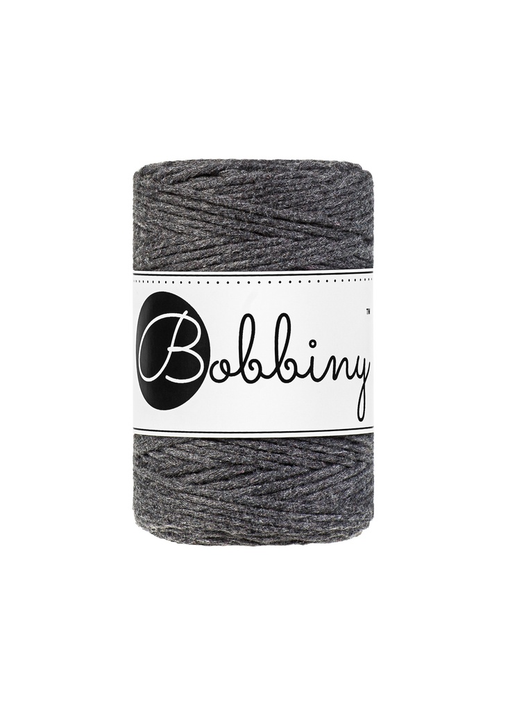 Corde Macramé Peigné 1,5mm Bobbiny - Couleur Charcoal