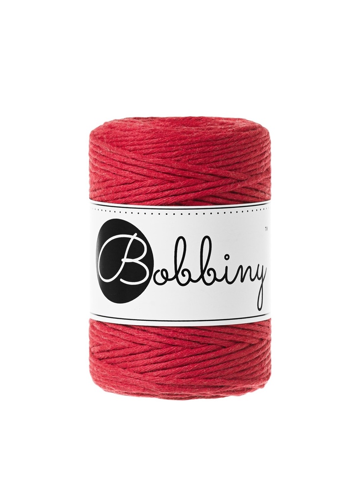 Corde Macramé Peigné 1,5mm Bobbiny - Couleur Classic Red