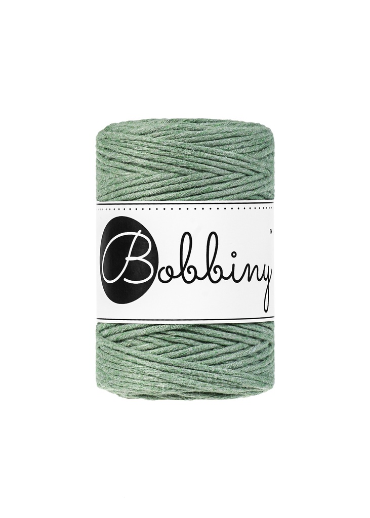 Corde Macramé Peigné 1,5mm Bobbiny - Couleur Eucalyptus Green