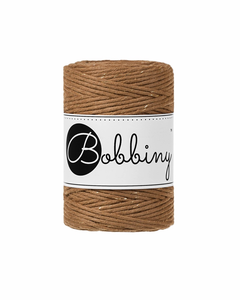 Corde Macramé Peigné 1,5mm Bobbiny - Couleur Golden Caramel