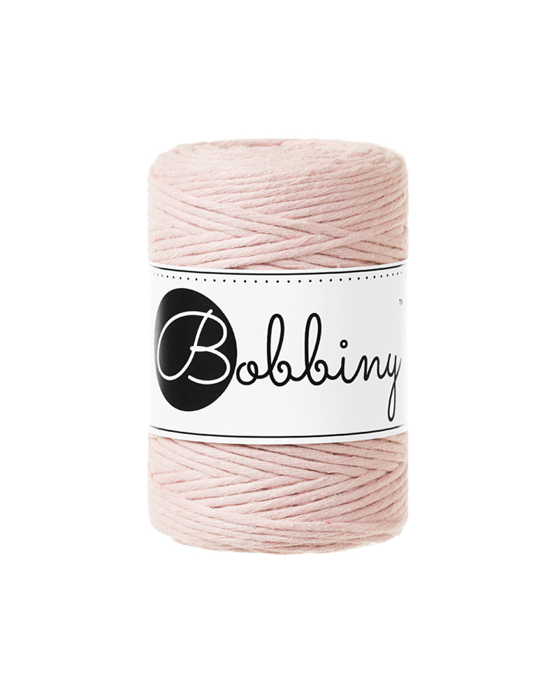 Corde Macramé Peigné 1,5mm Bobbiny - Couleur Pastel Pink