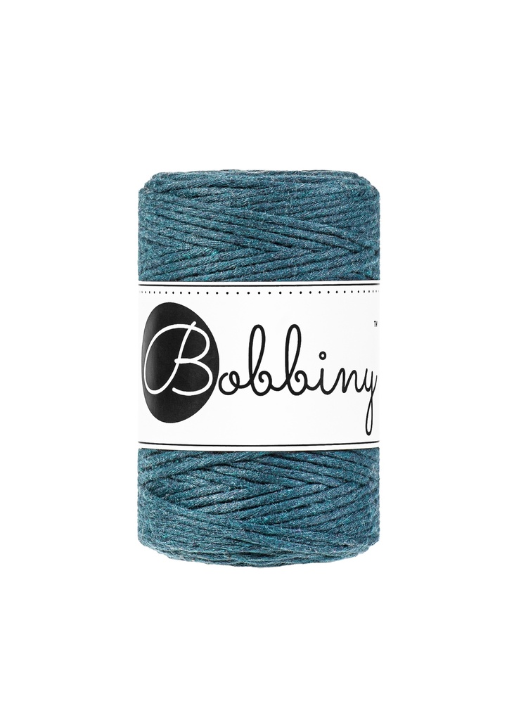 Corde Macramé Peigné 1,5mm Bobbiny - Couleur Peacock Blue