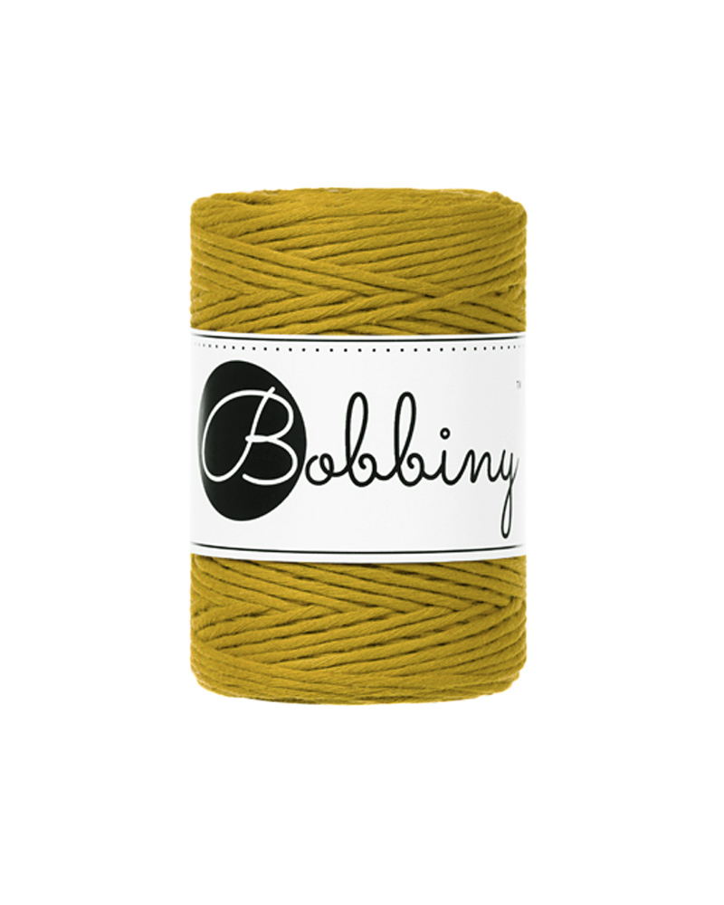 Corde Macramé Peigné 1,5mm Bobbiny - Couleur Spicy Yellow