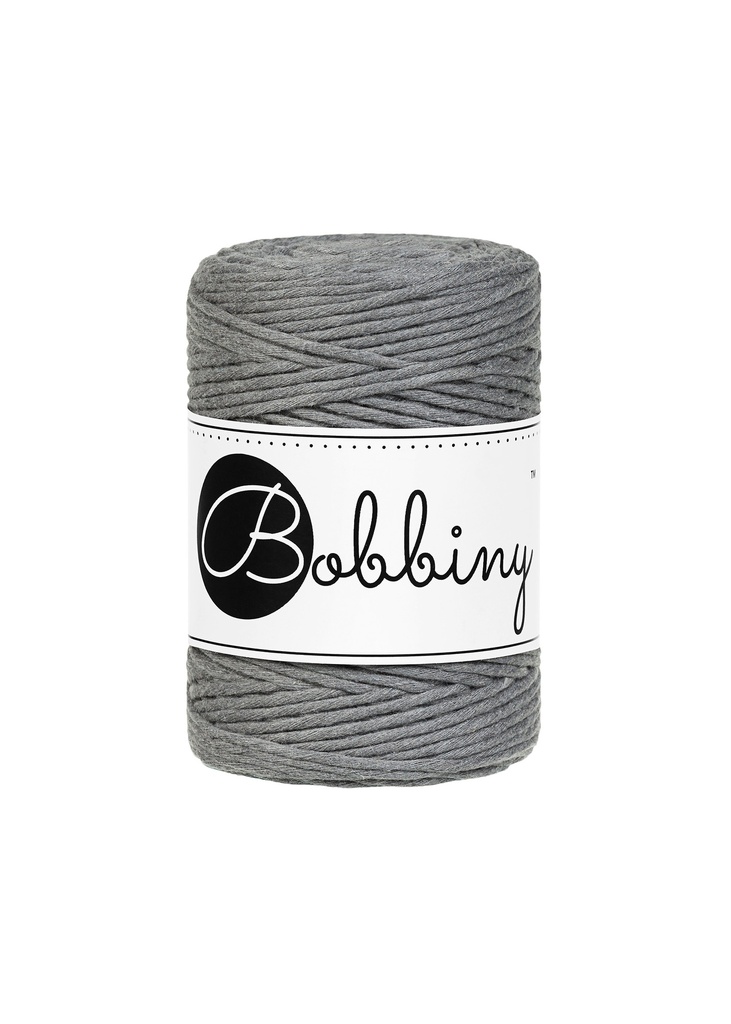 Corde Macramé Peigné 1,5mm Bobbiny - Couleur Stone Grey