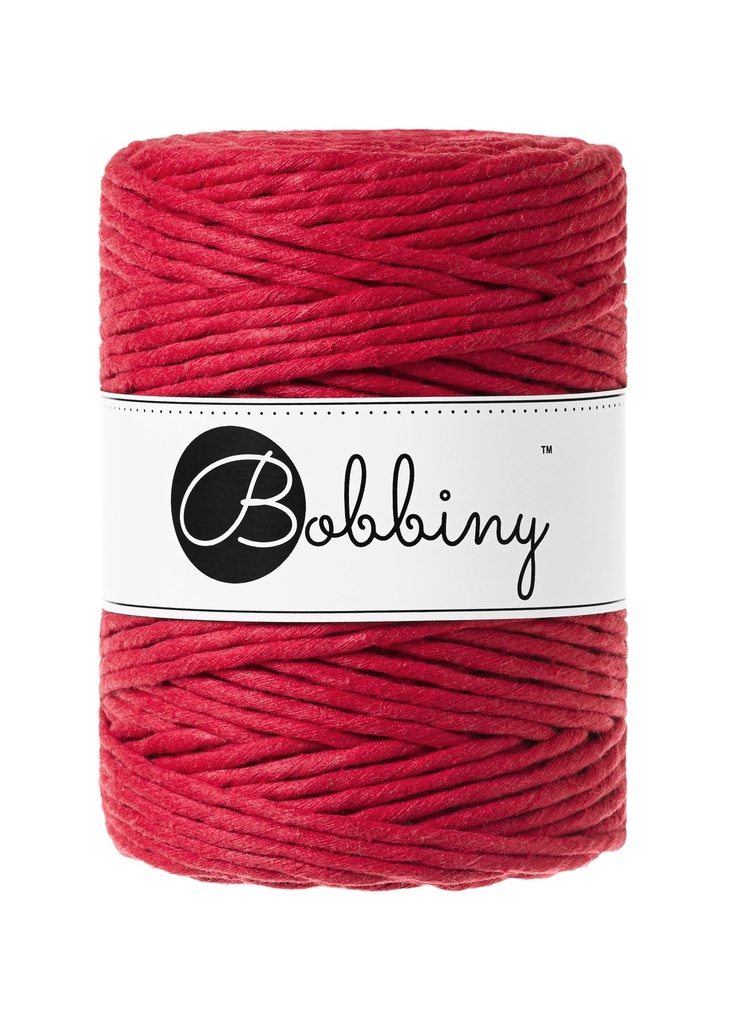 Corde Macramé Peigné 5mm Bobbiny - Couleur Classic Red